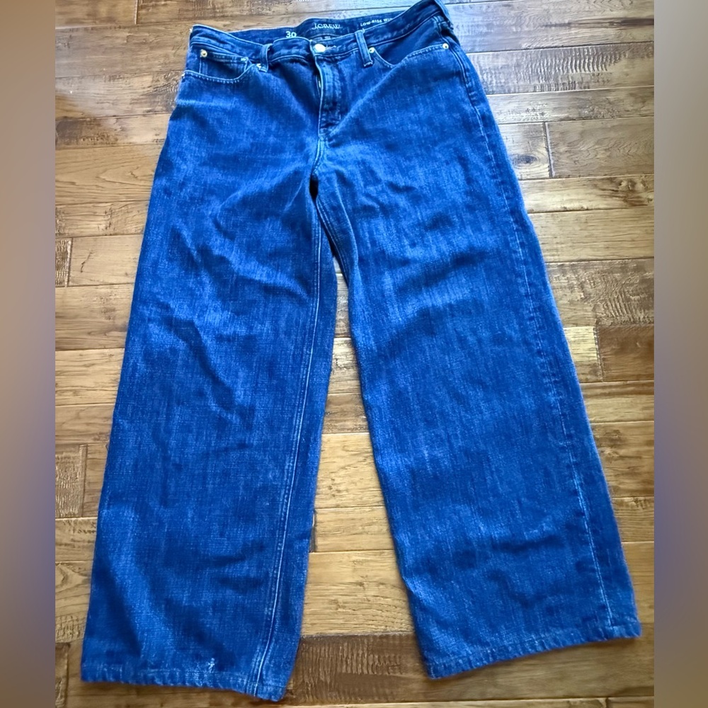 J. Crew Low-Rise Wide-Leg Denim Jeans